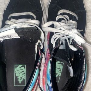 Vans Black and Multicolor Heeled Boots